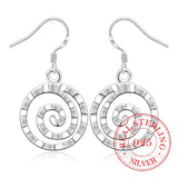 925 Silver Tassel Dangle Earrings For Women Engagement Wedding