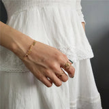 925 Sterling Silver Geo Disc Bracelet for Women