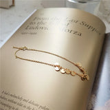 925 Sterling Silver Geometric Disc Bracelet for Women