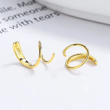 925 Silver Spiral Stud Earrings Spring Lines Wedding Party Jewelry Gift Female