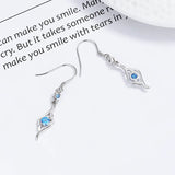 925 Silver Zircon Water Drop Dangle Earrings Wedding Party Jewelry