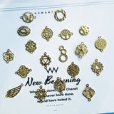Alloy DIY Earrings Accessories Geometric Circle Earrings Pendant 10 Pieces