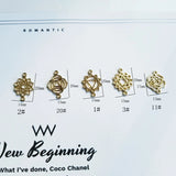 Alloy DIY Earrings Accessories Geometric Circle Earrings Pendant 10 Pieces