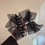 Big Tulle Big Bow Hair Claw Clips for Women Sweet Headdress Hair Accessorie