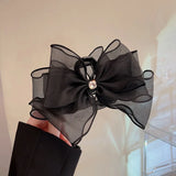 Big Tulle Big Bow Hair Claw Clips for Women Sweet Headdress Hair Accessorie