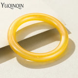 Multicolor Laser Resin Acrylic Round Bangles for Women Punk Bracelet