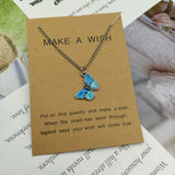 Gradient Butterfly Necklace for Women Girls Silver Butterflies Pendant Choker