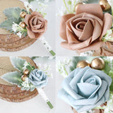 Pink Groom Boutonniere Buttonhole Wedding Corsage Pins