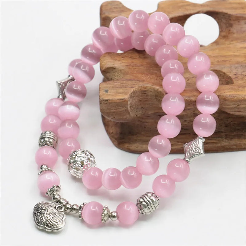 Opal Natural Women Girls Bracelet Smooth Chain Charming Female