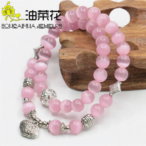 Opal Natural Women Girls Bracelet Smooth Chain Charming Female