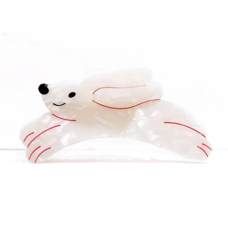Cute Rabbit Hair Clips for Women Geometric Jewelry