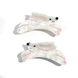 Cute Rabbit Hair Clips for Women Geometric Jewelry