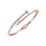 Classic Drill Bangle Titanium Steel Jewelry Woman Bracelets Accessories