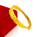 24K Gypsophila Bracelet Women's Wedding Jewelry