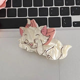 Pink Cat Acetate Hair Claw Cartoon Dog Ponytail Holder Shark Clip