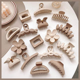 Geometric Acrylic Hair Claw - Hair Accessories for Women