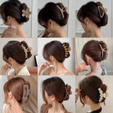 Geometric Acrylic Hair Claw - Hair Accessories for Women