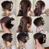 Geometric Acrylic Hair Claw - Hair Accessories for Women
