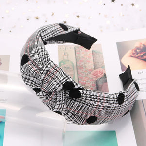 Velvet Wave Hair Band Crystal Hair Clip
