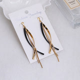 Geometric Tassel Ear Clips for Women Jewelry