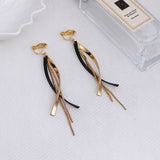 Geometric Tassel Ear Clips for Women Jewelry