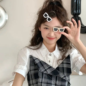 Funny Sunglasses Hair Clip Womens Selfie Hairpin Barrettes