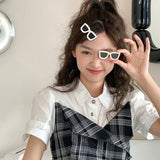 Funny Sunglasses Hair Clip Womens Selfie Hairpin Barrettes