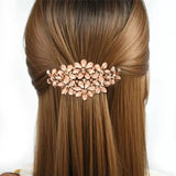 Crystal Curly Hair Headdress Rhinestone Flower Hairpin