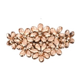 Crystal Curly Hair Headdress Rhinestone Flower Hairpin