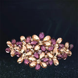 Crystal Curly Hair Headdress Rhinestone Flower Hairpin
