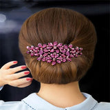 Crystal Curly Hair Headdress Rhinestone Flower Hairpin