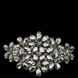 Crystal Curly Hair Headdress Rhinestone Flower Hairpin