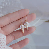 Delicate Full Pearl Ice Cream Earring 14K Plated Drop Earring