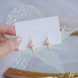 Delicate Full Pearl Ice Cream Earring 14K Plated Drop Earring