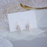 Delicate Full Pearl Ice Cream Earring 14K Plated Drop Earring
