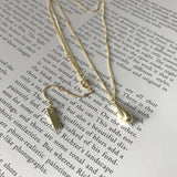 925 Silver Water Drop Clavicle Chain Tear Pendant Necklace