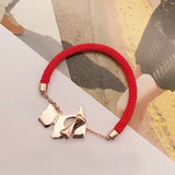 Dog Bone Dog Year Red Rope Bracelet