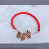 Dog Bone Dog Year Red Rope Bracelet