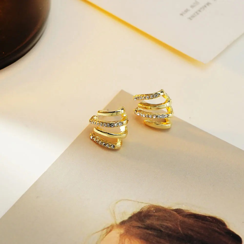 CZ Ear Earrings for Women Ear Hook Clip Jewelry Gift