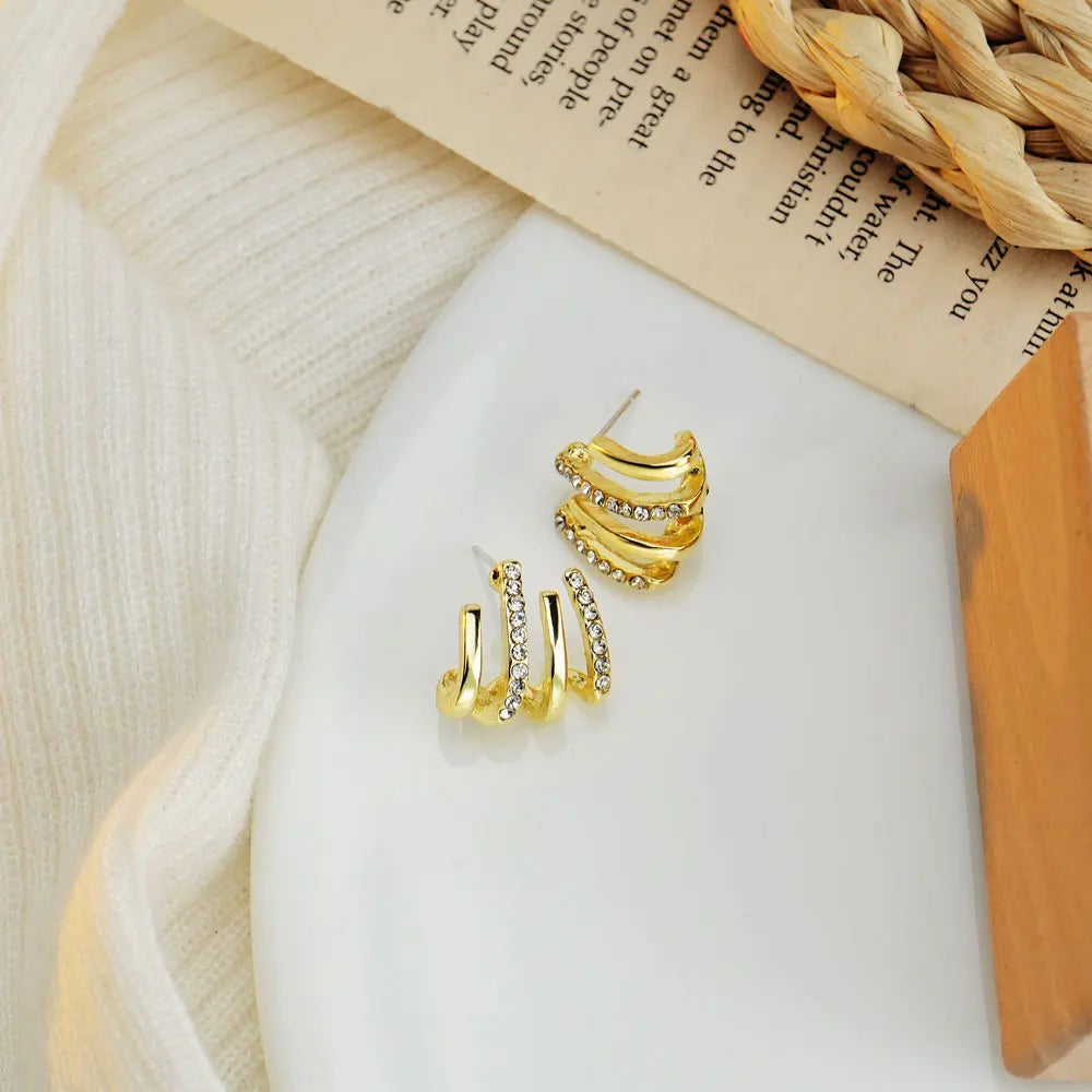 CZ Ear Earrings for Women Ear Hook Clip Jewelry Gift