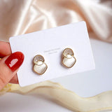 Zircon Light All-match Earrings for Girls