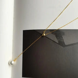 Adjustable Tassel Pearls Pendant Necklace Women 925 Sterling Silver