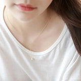 Adjustable Tassel Pearls Pendant Necklace Women 925 Sterling Silver