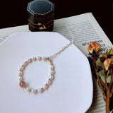 Pearl Bracelets For Women Lucky Cuff Adjustable Bracelet Chain Bangle