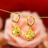 Hollow Ball Shape Clip Earring 14K Jewelry Gift