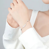 Zircon Butterfly Bracelet Silver 925 Fine Jewelry Gift