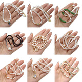 Pearl Beads Necklace Women Irregular Gemstone Pendent Choker Jewelry