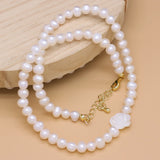Pearl Beads Necklace For Women Ladies with Pendent Choker