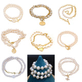 Pearl Beads Necklace for Women Ladies Pendent Choker