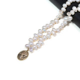 Strawberry Heart Round Pearl Necklace Choker Jewelry Charms